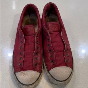 John varvatos Converse x  crimson red laceless sneakers